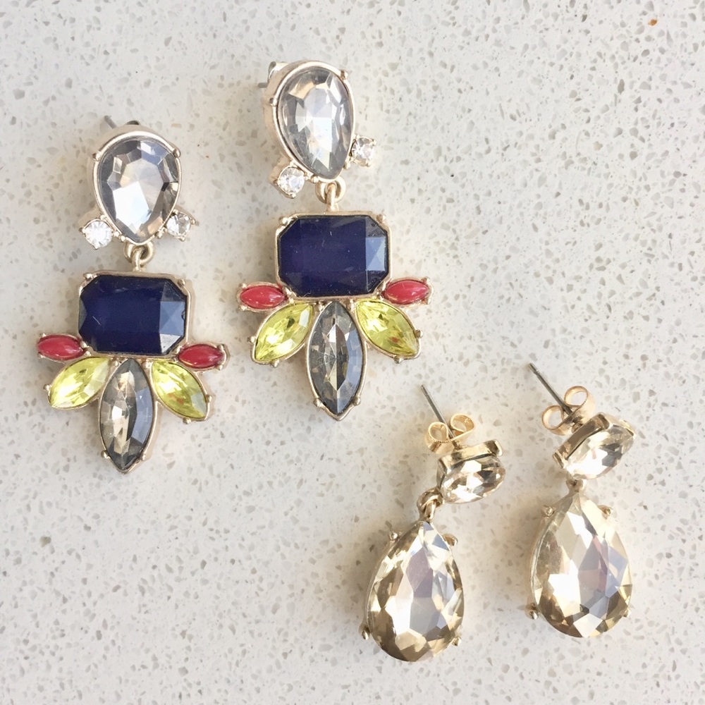 J. Crew Statement Earrings (2 sets)